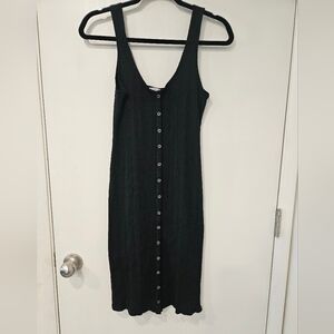 American Eagle black button-down dress size medium